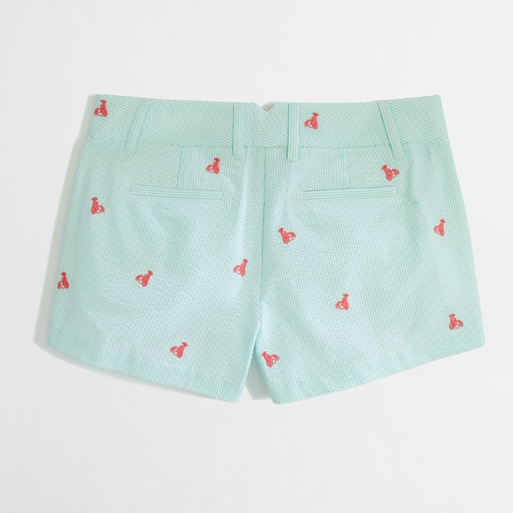 J. Crew Pants - J.Crew seersucker lobster shorts. Size 2.